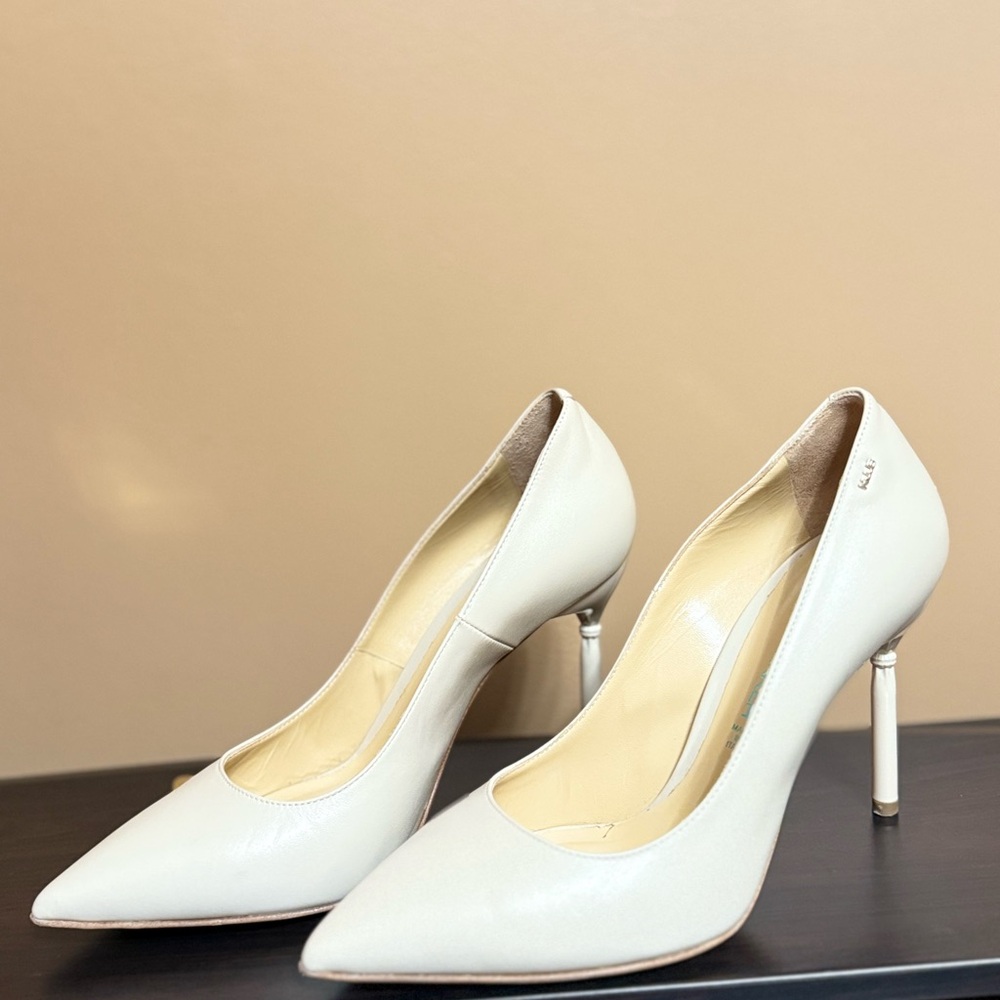 Norma J. Baker Elegant Cream High Heels-Size 39